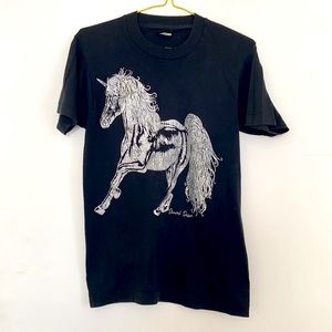 Vintage Glitter Unicorn Tee ✨🦄✨